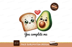 Toast avocado heart cute food Product Image 1