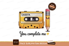 Cassette tape and cute pencil yellow Product Image 1