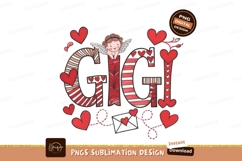 Valentines Day Gigi Name Design Art Product Image 1