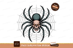Skull spider web horror creepy Product Image 1