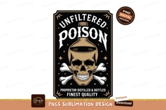 Skull poison bottle crossbones danger Product Image 1