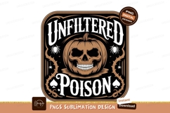 Skull pumpkin spider vine halloween Product Image 1