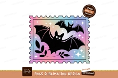 Black bats flying pastel sky image Product Image 1