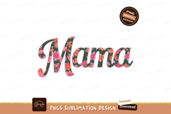 Floral Mama Word Design Sublimation Png Product Image 1
