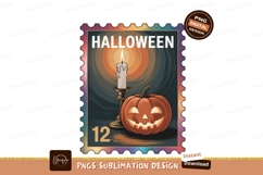 Jackolantern candle light stamp halloween pumpkin Product Image 1