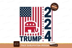 American flag elephant republican stars image Product Image 1