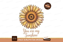 Golden sunflower with loving words yellow orange Product Image 1