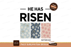 He Has Risen Floral Easter Art Product Image 1