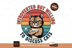 Grumpy cat arms crossed sunset image Product Image 1