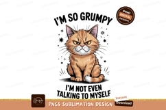 Grumpy orange cat with yellow eyes image Product Image 1