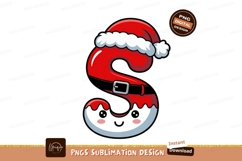 Red Santa Letter S With Black Belt image Product Image 1