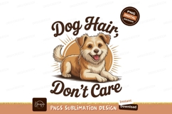 Happy dog with text brown white Product Image 1