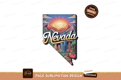 Nevada landscape sunset city mountains image Product Image 1