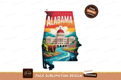 Alabama state capitol building river bear image Product Image 1