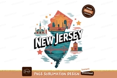 New Jersey skyline bridge church stars newjersey Product Image 1