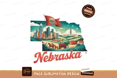 Nebraska state landscape cityscape agriculture image Product Image 1