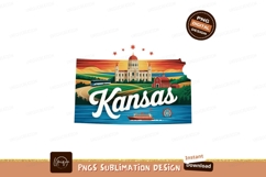 Kansas state landmarks and scenery capitol building Product Image 1