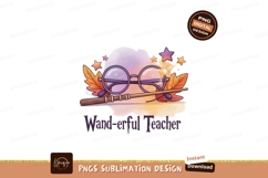 Round glasses wand autumn leaves stars image Product Image 1