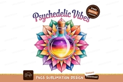 Psychedelic potion mandala art vibrant colorful Product Image 1