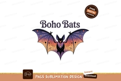 Colorful bat wings with boho pattern purple orange Product Image 1