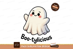 Ghost with stars and disco glasses pink orange Product Image 1