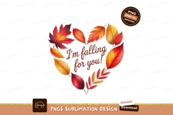 Autumn Leaves Heart Message falling Product Image 1