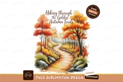 Autumn forest path vibrant foliage trees Product Image 1