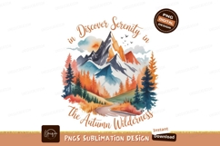 Mountain landscape autumn forest road image Product Image 1