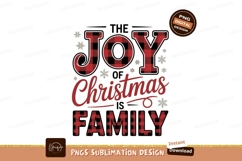 Joy Christmas Family Buffalo Plaid image Product Image 1