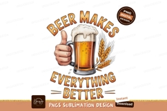 Thumbs up beer mug wheat image Product Image 1