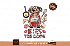 Gnome chef baking treats with kitchen tools cooking Product Image 1