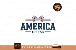 Patriotic America Established 1776 Sublimation Png Product Image 1