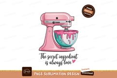 Pink mixer with dripping batter teal Product Image 1