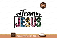 Jesus leopard print letters pink Product Image 1