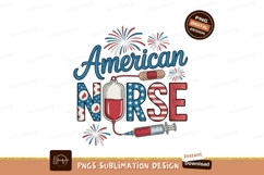 Patriotic American nurse medical celebration image Product Image 1