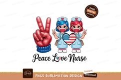 Nurses peace love heart image Product Image 1