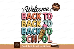 Welcome Back To School Pencil Design education Product Image 1