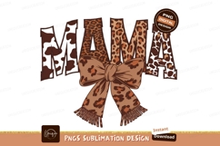 Mama Leopard Print Sublimation Png Design Product Image 1