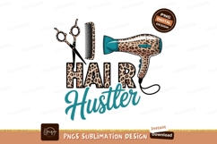 Leopard print hair tools and text dryer scissors Product Image 1