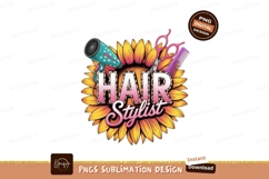 Sunflower hair stylist tools scissors comb Product Image 1