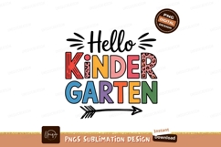 Colorful kindergarten text sublimation letters leopard Product Image 1