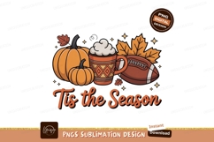 Autumn drink pumpkin football leaves fall Product Image 1