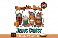 Autumn drinks with religious symbols pumpkin spice Product Image 1