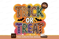 Trick or Treat Halloween Text bats Product Image 1