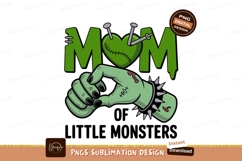 Mom heart monster hand green Product Image 1