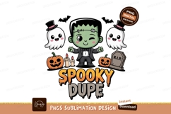 Cute Halloween characters spooky fun ghost pumpkin Product Image 1