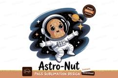 Astronaut peanut floating in space planet stars Product Image 1