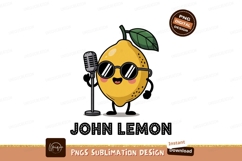 Singing lemon character with microphone fruit Product Image 1