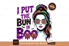 Woman Halloween Bun Boo pumpkins Product Image 1
