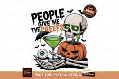Spooky Halloween Skeleton Drink pumpkin skull Product Image 1